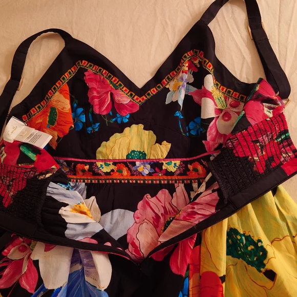 NWOT Stunning Camilla "Away With the Fairies" Floral Maxi Dress M Embellished - Picture 17 of 17